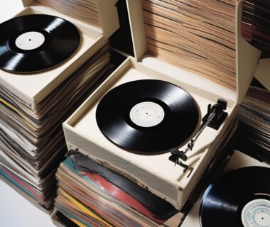 Unveiling the vulnerability of vinyl records - cracked vinyl record on a wooden surface